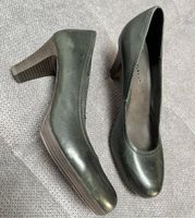 Tamaris Damen Pumps Leder grün Gr. 40 Frankfurt am Main - Nordend Vorschau