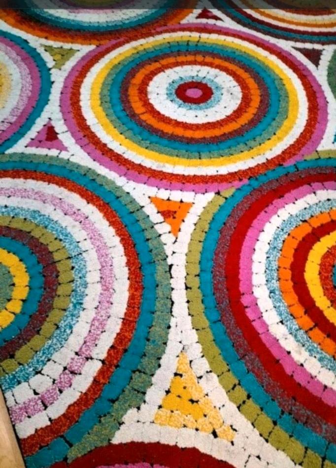 Schöne Vintage 70er Stil  Teppich  Wohnzimmer Diele und ahnl in Taunusstein