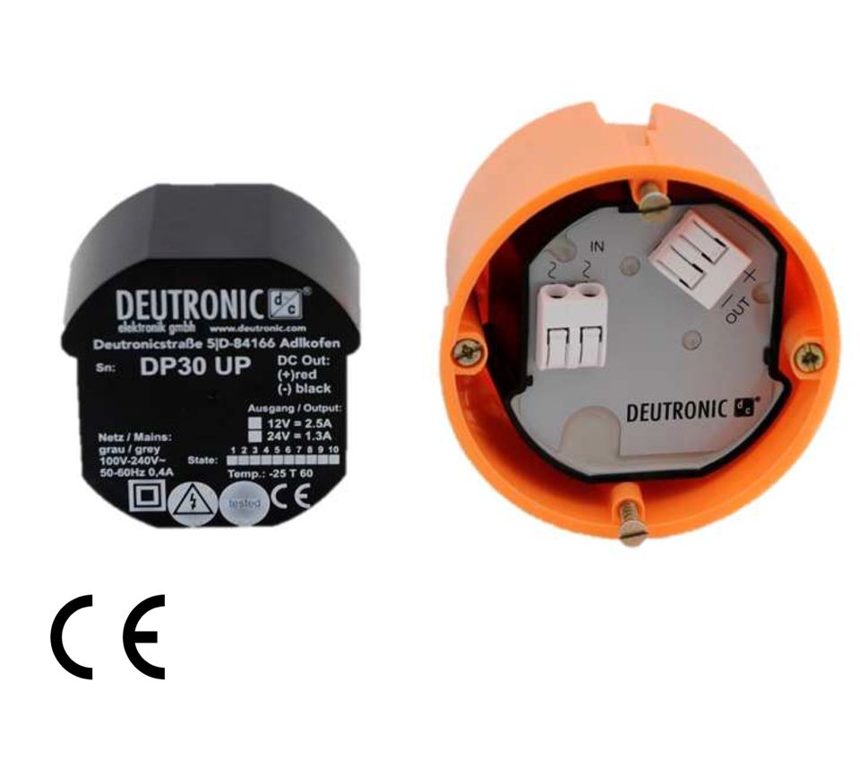 Deutronic 12V Unterputz Netzteil 30W DP30UP-12C 101480/1 in Pulheim