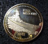 USS Missouri BB 63* US Navy * Medaille Münze Bayern - Bruck Vorschau