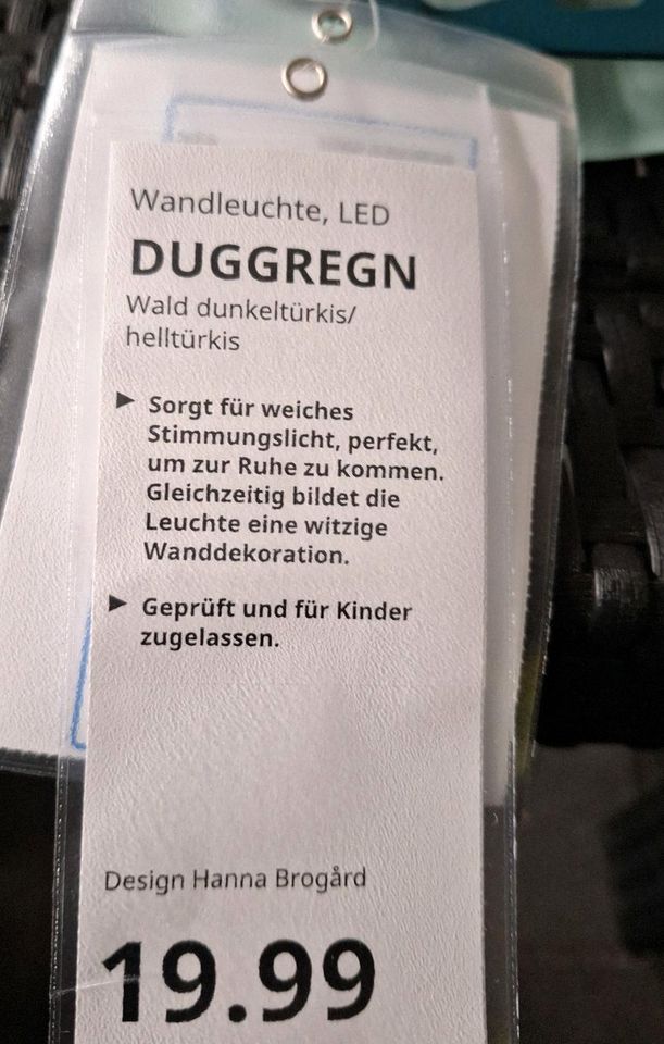 Neu / Ikea LED Wandlampe " Duggregn " in Nauen