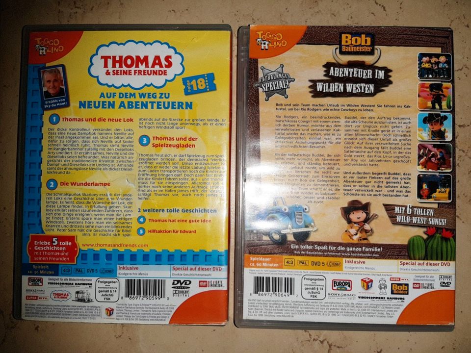 2 DVD Bob der Baumeister, Thomas und seine Freunde im Paket in Pattensen