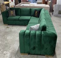 Ecksofa Massa Home Design Samt Sofa grün Gold Duisburg - Meiderich/Beeck Vorschau