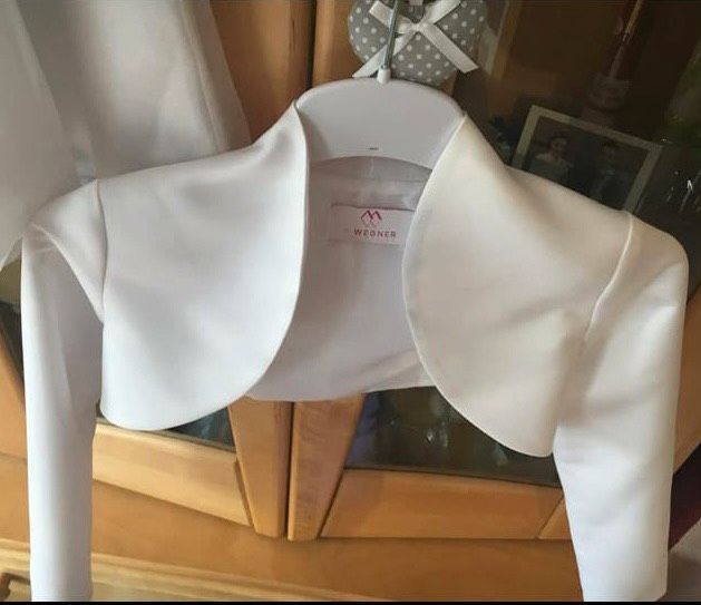 Kommunion-Hochzeitskleid mit feinem Bolero in Oberviechtach