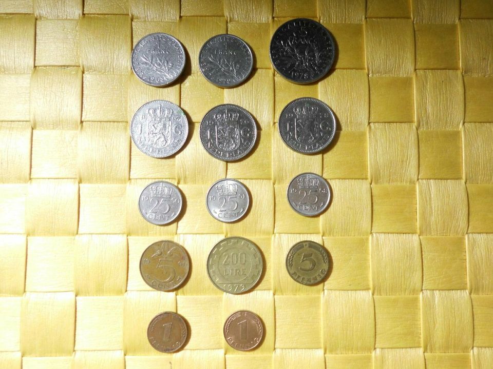 11 ältere Münzen je 1 Euro in Dissen am Teutoburger Wald