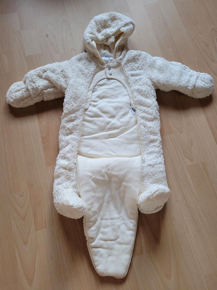 Sterntaler Baby Overall / Anzug Teddy weiß/creme, Gr. 68 in Verden