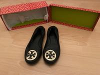 Tory Burch Minnie Travel Ballet Flats – Schwarz, Leder Hessen - Offenbach Vorschau