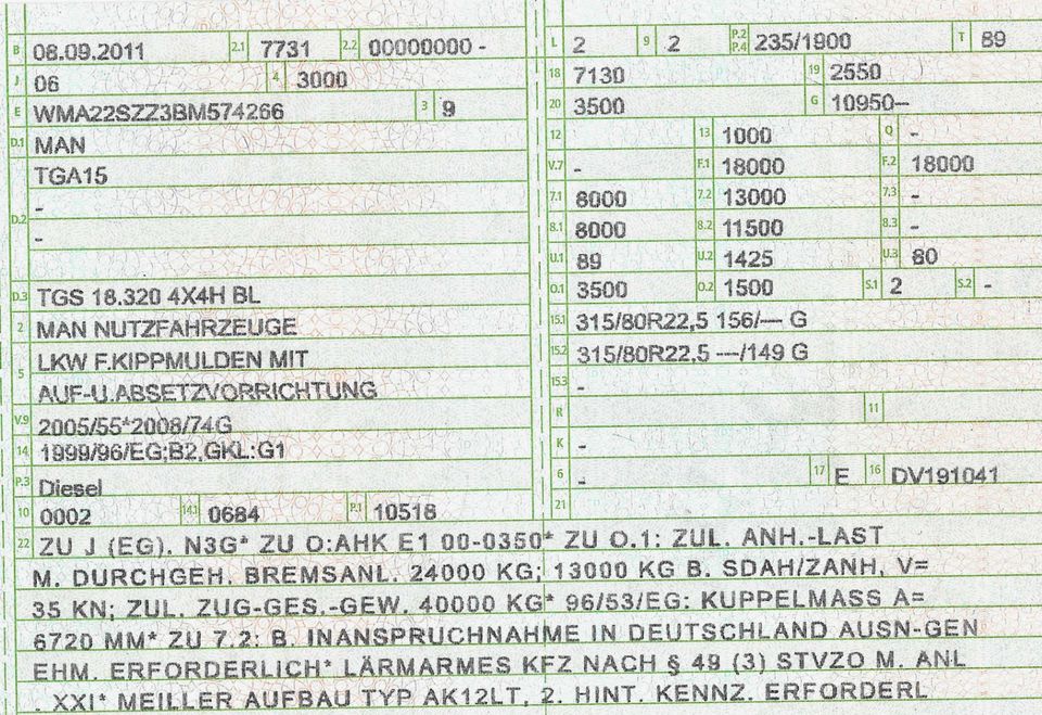 MAN TGS 18.320 4x4 ALLRAD HYDRODRIVE ABSETZKIPPER EURO5 Bj.2011 in Hessisch Oldendorf