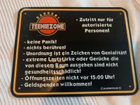 Rahmenlos® Fun Schild - Teeniezone Zutritt nur..Teenie Teenager Bayern - Pullach Vorschau