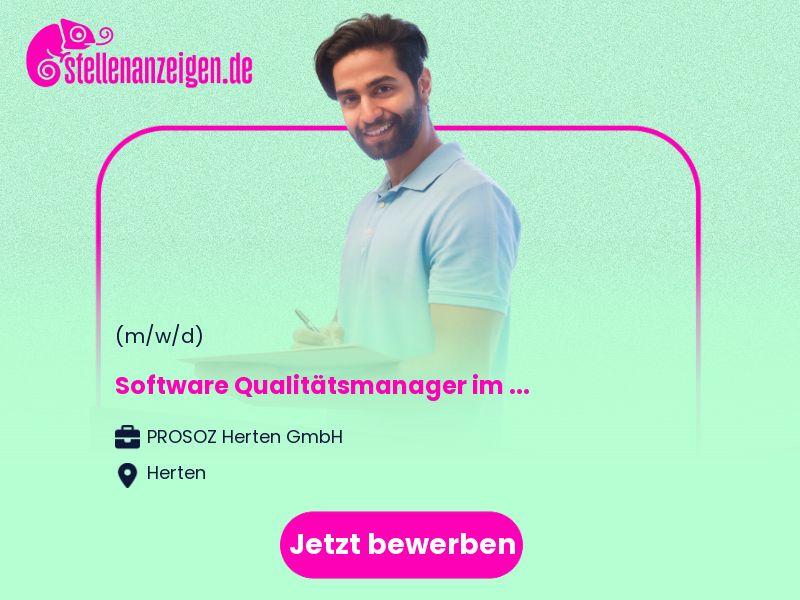 Software Qualitätsmanager (m/w/d) im in Herten