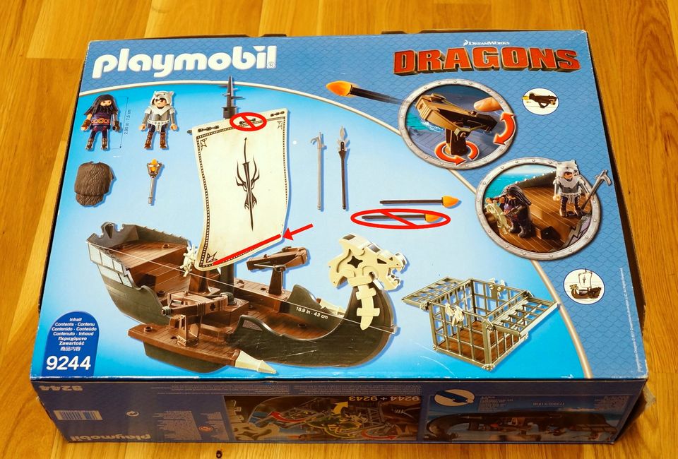 PLAYMOBIL 9244 Drachenschiff Dragons in Langen (Hessen)