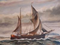 Vintage dänisches Öl auf Leinwand Gemälde  - Henning Domgård Schleswig-Holstein - Wallsbüll Vorschau