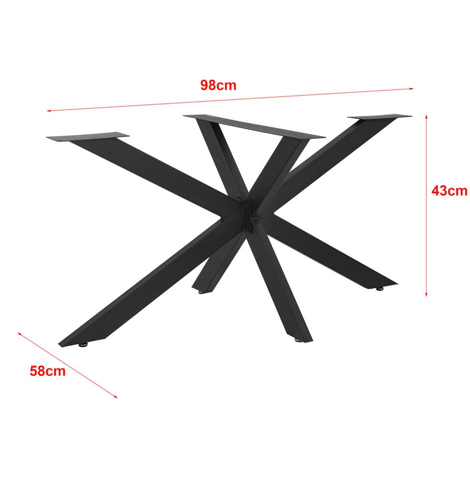 Tischgestell Gestell Tischbeine Untergestell Tischkufen 98x58x43 in Ladbergen