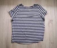 blau/weiß gestreiftes Damen T-Shirt - Gr. 52/54 - von Bonprix Leipzig - Thekla Vorschau