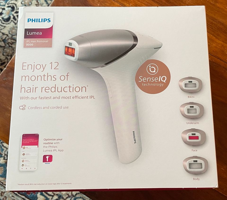 Philips Lumea IPL Haarentfernungsgerät 9000 mit SenseIQ in Hamburg