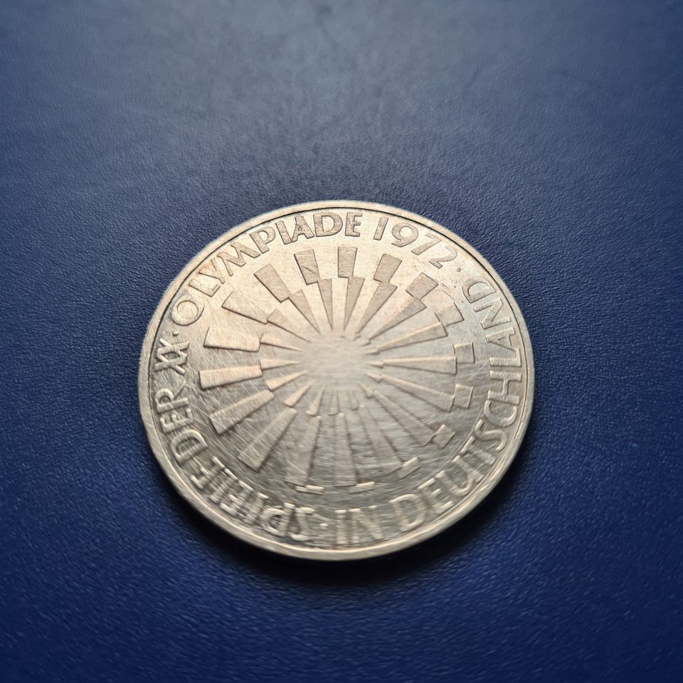 Münzen   10  D-Mark Gedenkmünze Olympische Spiele 1972 in Mörfelden-Walldorf