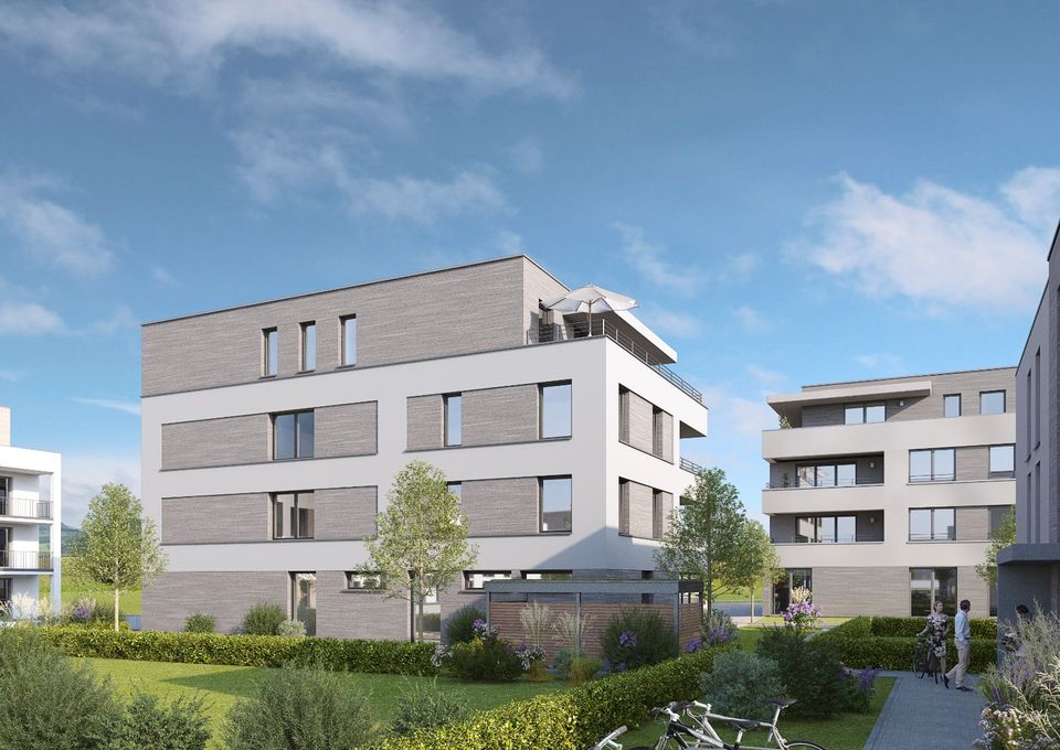 Jetzt einziehen: Moderne 4 Zimmer Wohnung im Quartier Glashütte Achern BF4 in Achern