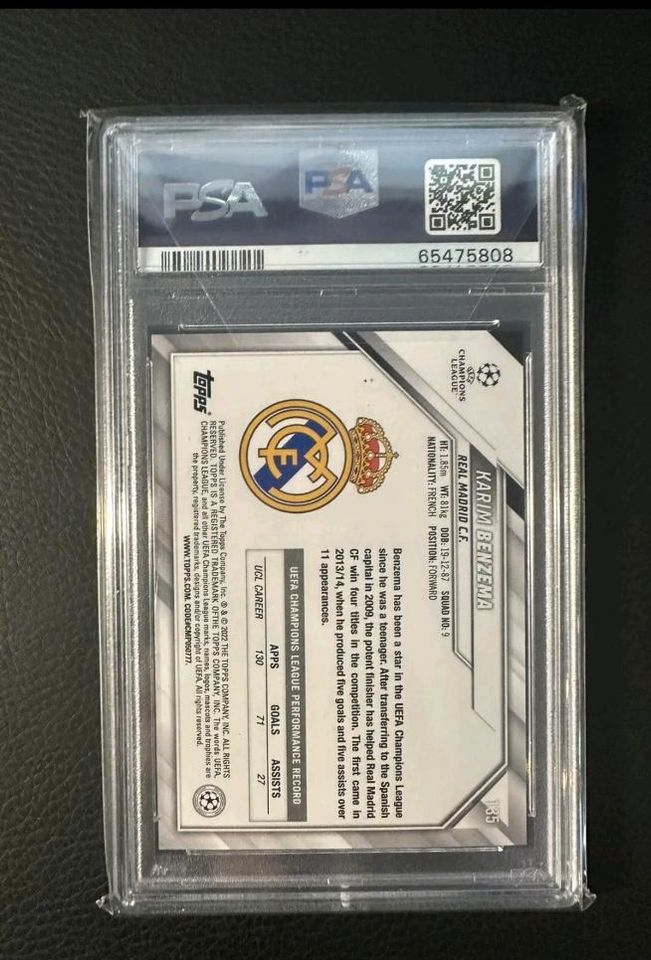 Topps Karim Benzema Starball Psa 10 1st Edition Real Madrid in Stralsund