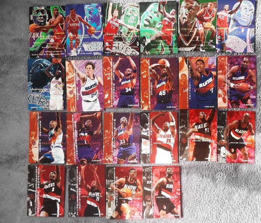 22 NBA Trading Cards Fleer 95-96 m Charles Barkley in Freiburg im Breisgau