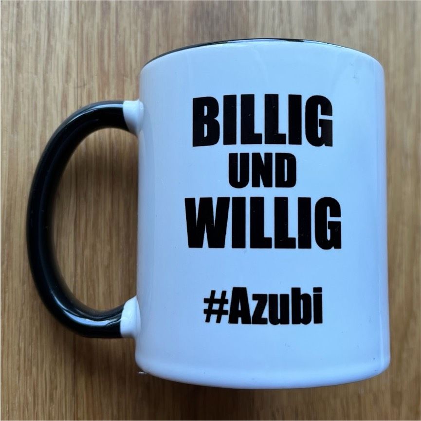 Lustige Tasse für Azubis in München