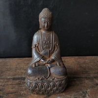 Antikes japanisches gegossenes Eisen-Buddhastatue Bodhisattva Mecklenburg-Vorpommern - Stralsund Vorschau