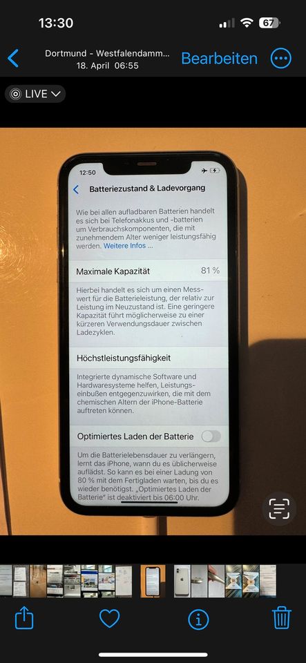 iPhone 11 Weiß 128GB. in Dortmund