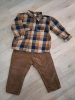 Cordhose und Flanellhemd im Set Gr. 80 Baden-Württemberg - Dunningen Vorschau
