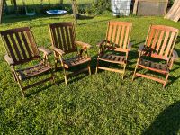 4x Garten Holz Stühle Bayern - Pforzen Vorschau