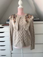 Zara Strickpullover Größe L beige Zopfmuster Blumenmuster Nordrhein-Westfalen - Altena Vorschau