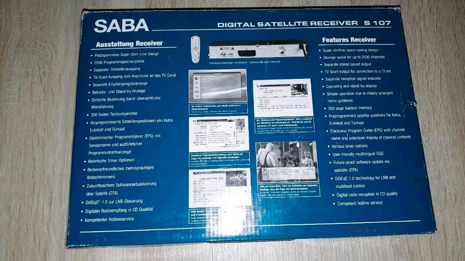 SABA S107 Digitaler Satelliten Receiver ohne Fernbedienung OVP in Kirchheim unter Teck