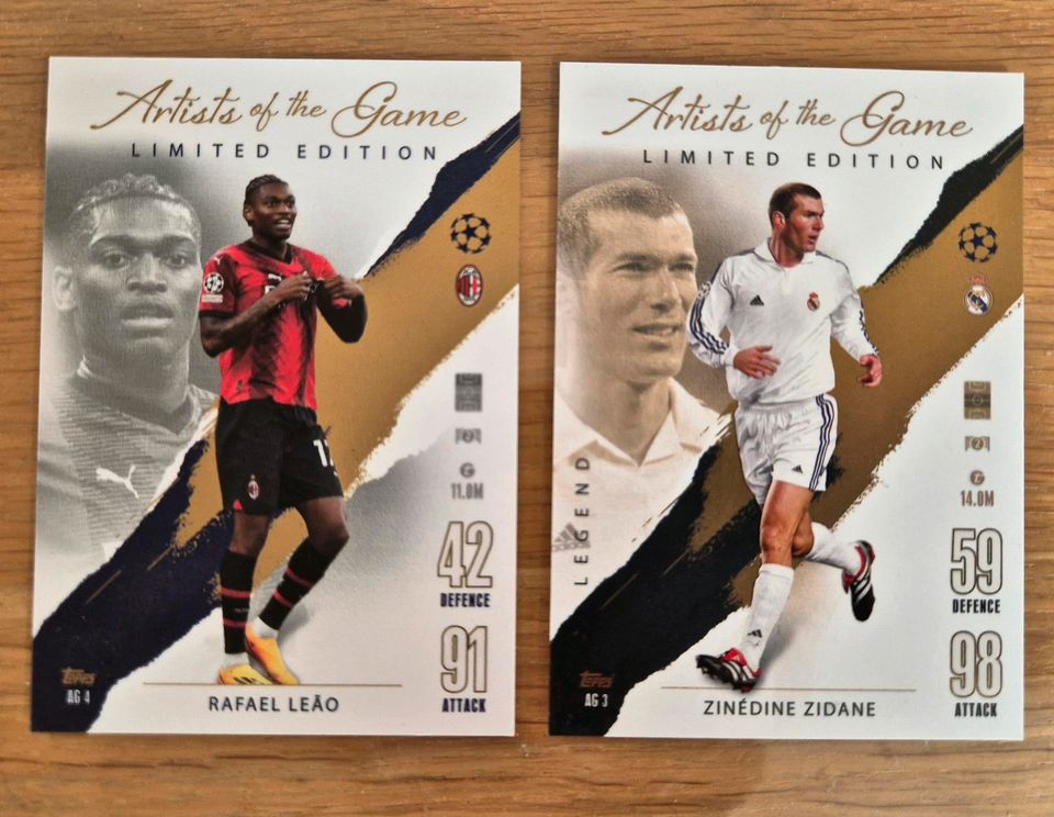 Match Attax Champions League 23/24 Rafael Leão/Zinèdine Zidane in Fürstenstein