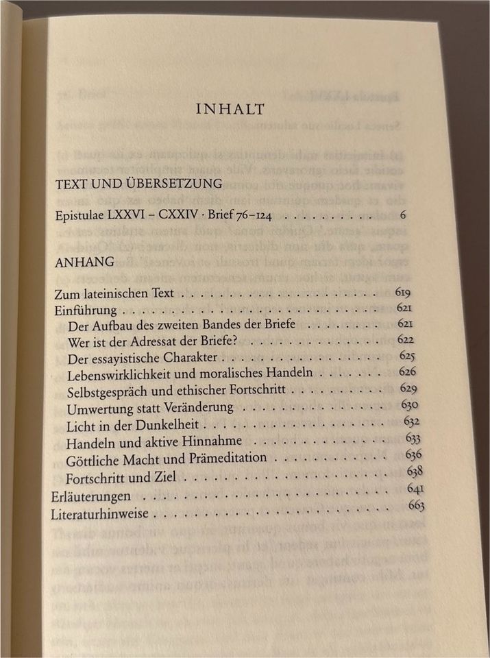 Seneca - Briefe an Lucilius II in Augsburg