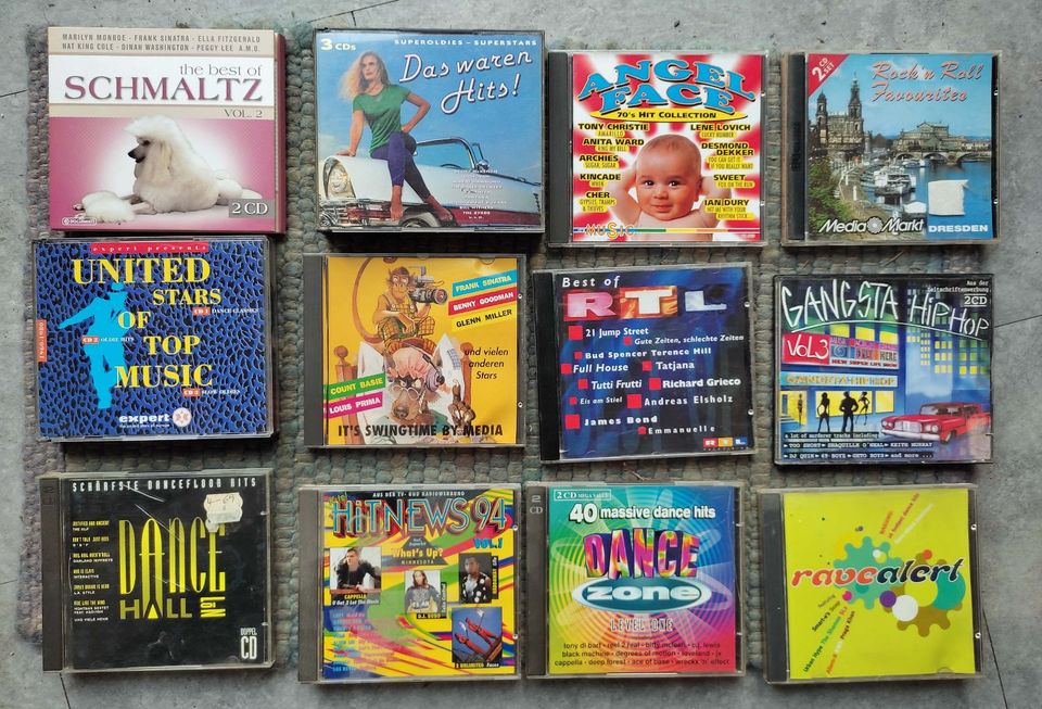 36 (49) Hit-Mix CDs 60er / 70er / 80er / 90er in Meißen