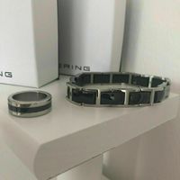 Bering schwarz Armband Damen Ring Set Edelstahl Keramik Niedersachsen - Wistedt Vorschau