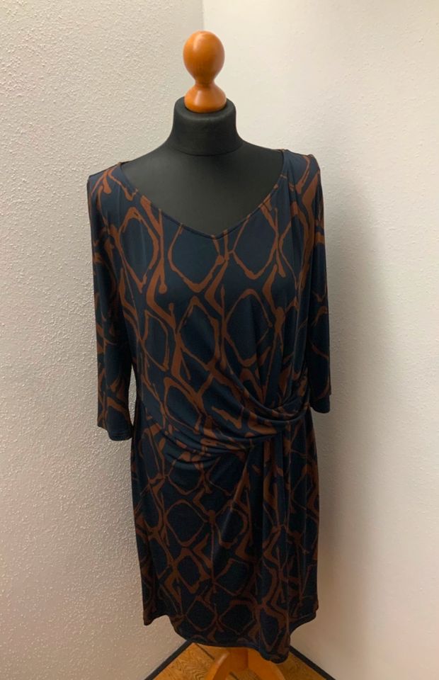 Vera Mont robelegere Kleid braun blau Größe 44 NEU in Ingolstadt