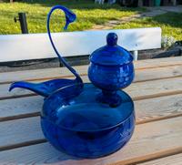 DDR Glas blau Sachsen - Scheibenberg Vorschau