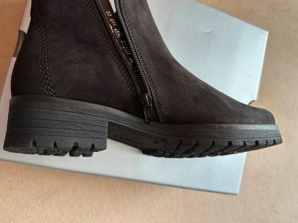 Schwarze Damen Nubuk-Leder-Stiefeletten Marke "Gabor" Gr. 6,5 NEU in Duisburg