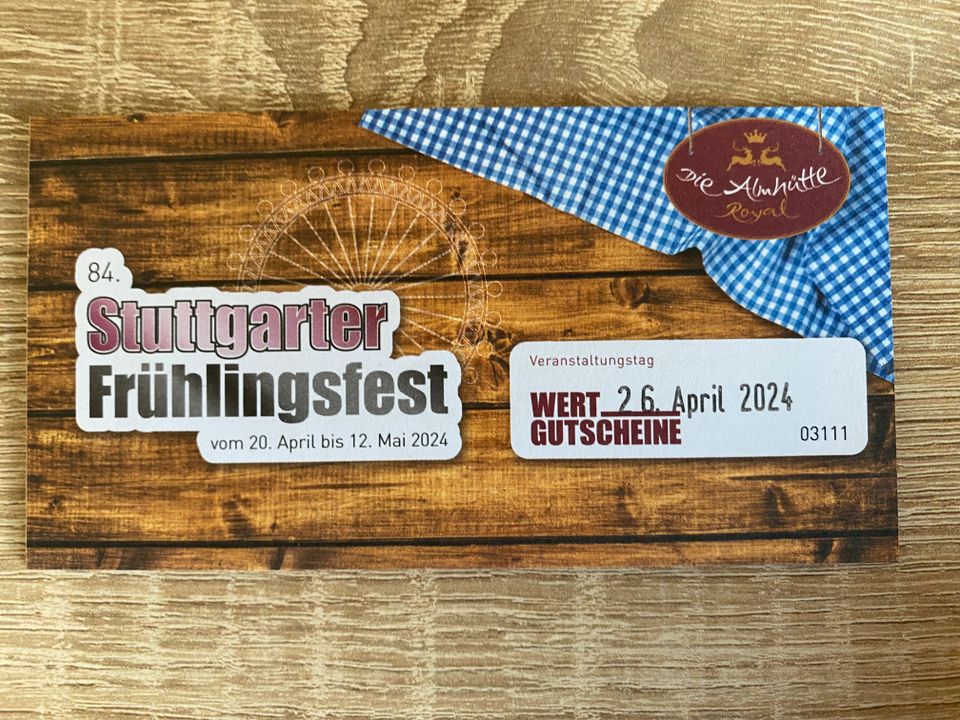 1x Abend-Ticket Almhütte Royal auf Frühlingsfest, 26.04.24 in Tübingen