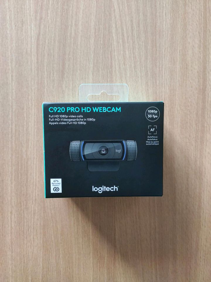 (NEU) Logitech C920 HD PRO WEBCAM, FULL HD 1080p in Wunstorf