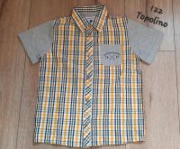 Kurzarmhemd Hemd mit Druckknöpfen von Topolino 122 Junge Niedersachsen - Neuschoo Vorschau