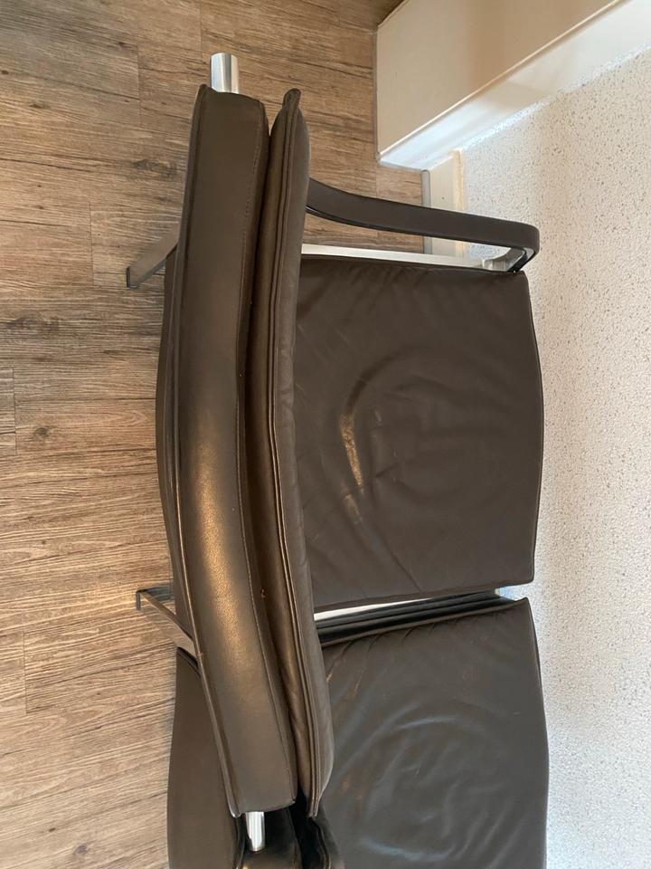 Sitzbank Lederbank Sofa Knoll Art Collection Rudolf  Glatzel 70s in Düsseldorf