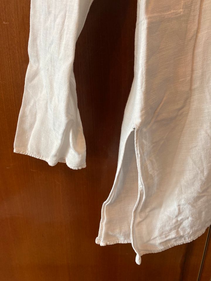 Kundalini-Yoga Shirt/Hemd Swami, weißes Leinen, Gr XS/S in Hamburg