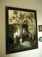 großer Spiegel, Bild, Deko, Japanisch, Asiatisch, Holz schwarz, Baden-Württemberg - Pforzheim Vorschau