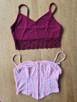 2x Shein Cropp Tanktop bordeauxrot und rosa Gr. S - 1x ungetragen Bayern - Eching (Kr Freising) Vorschau