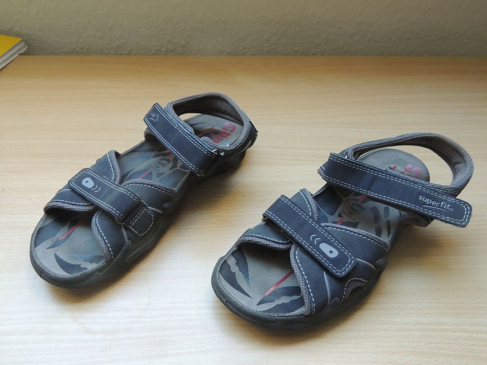 Superfit Sandalen Gr. 36 Klettverschluss dunkelblau in Möhnesee