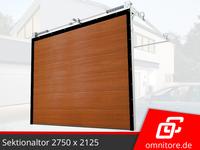 Kipptor Garagentor Sektionaltor 2750 x 2125 KOSTENLOSE VERSAND Segmenttor nach Maß für Carport DDR Garage Fertiggarage Goldene Eiche Schwingtor mit Paneel optional mit Motor GARAGENTOR KONFIGURATOR Sachsen - Görlitz Vorschau