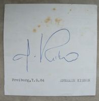 Autogramm von Ephraim Kishon, Original-Handschrift Freiburg im Breisgau - March Vorschau