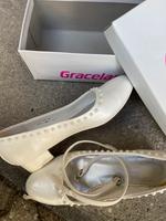 Ballerina Schuhe weiß mit Perlen und knöchelband - Graceland Baden-Württemberg - Pforzheim Vorschau