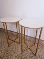 Zwei Beistelltische Rund Marmor Gold Matt Tisch Nachttisch Köln - Köln Merheim Vorschau