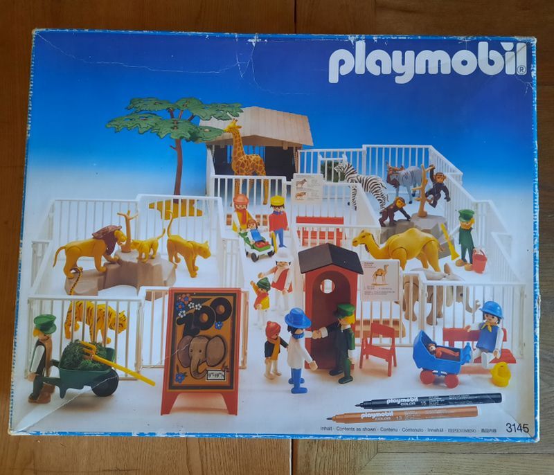 Playmobil Zoo Nr.3145 – von 1991 mit Aufbauplan + original Karton in Rust